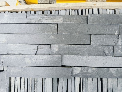 Плитка чёрная из натурального камня фасадная 30 см * 5 см, толщина 7 мм -30 мм купить в Смоленске